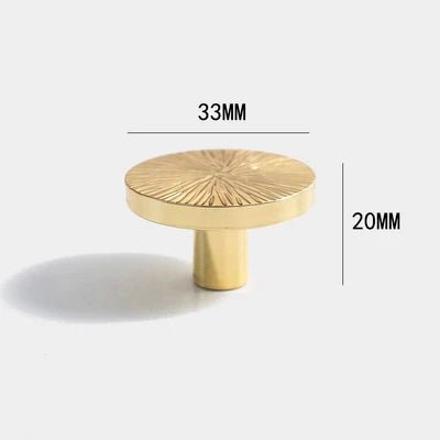 Gold Brass European Knobs and Pulls for Furniture