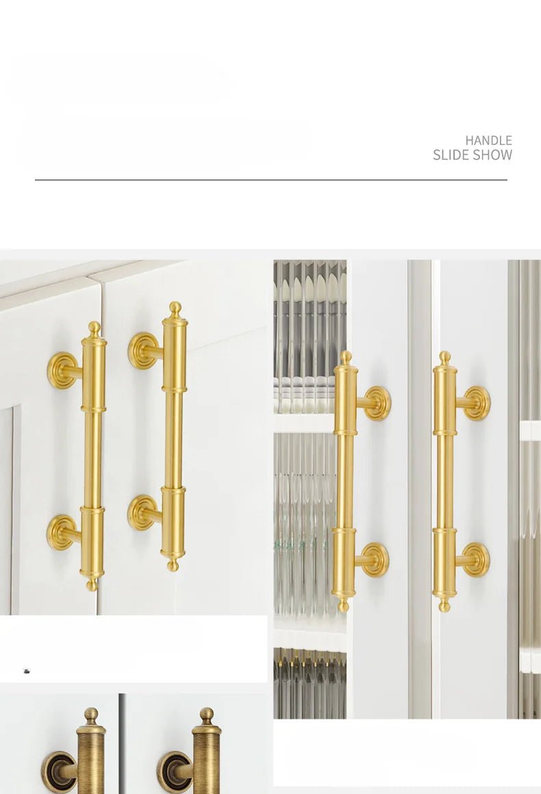 European Style Antique Bronze Knobs – Brass Pull for Drawers