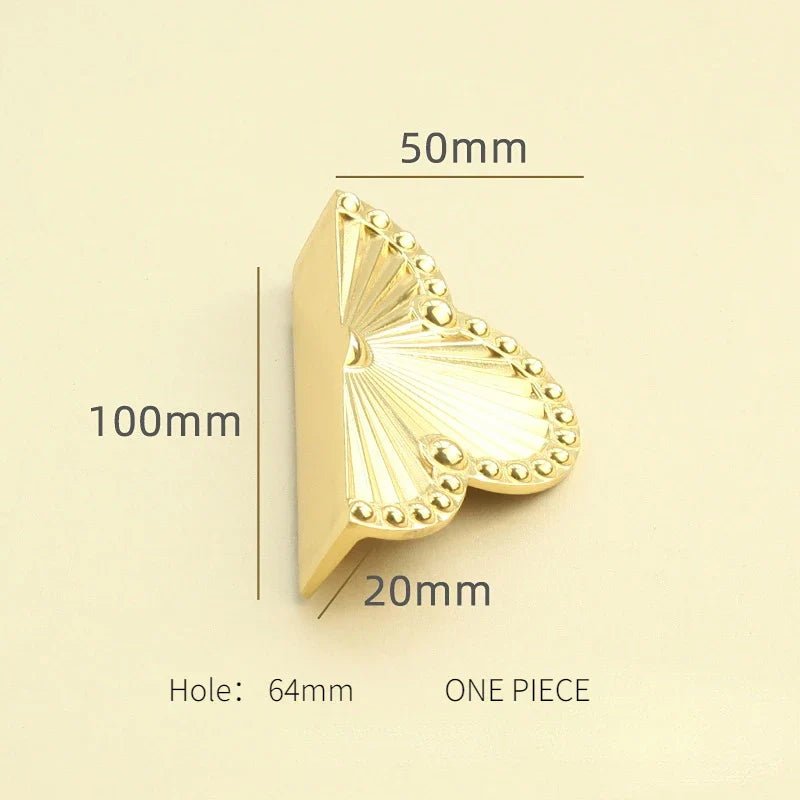 Four Leaf Brass Handle for Furniture Cabinets