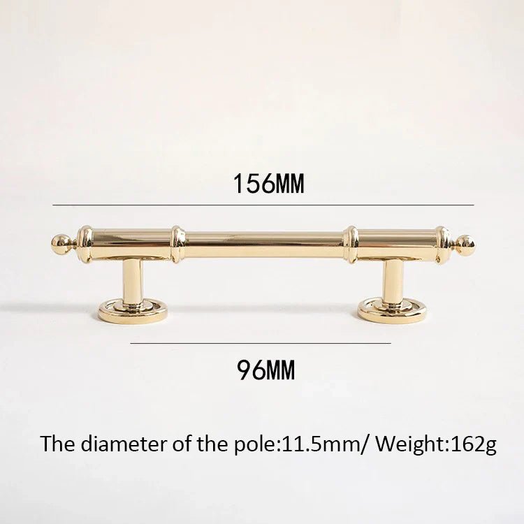 Luxury French Brass Gold T-Bar Handles for Home Interiors