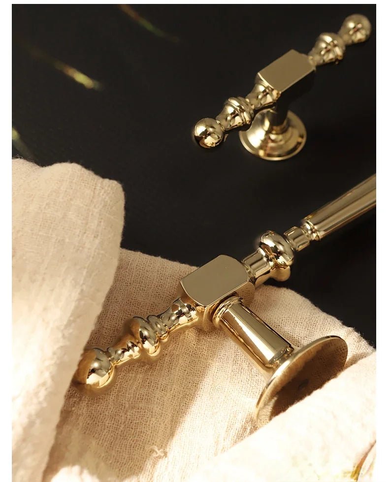 French Brass Pull Handles - 21" Appliance Bars - Gold/Silver