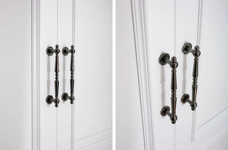 Elegant French Style Brass Cabinet Handle – Dark Drawer Pull