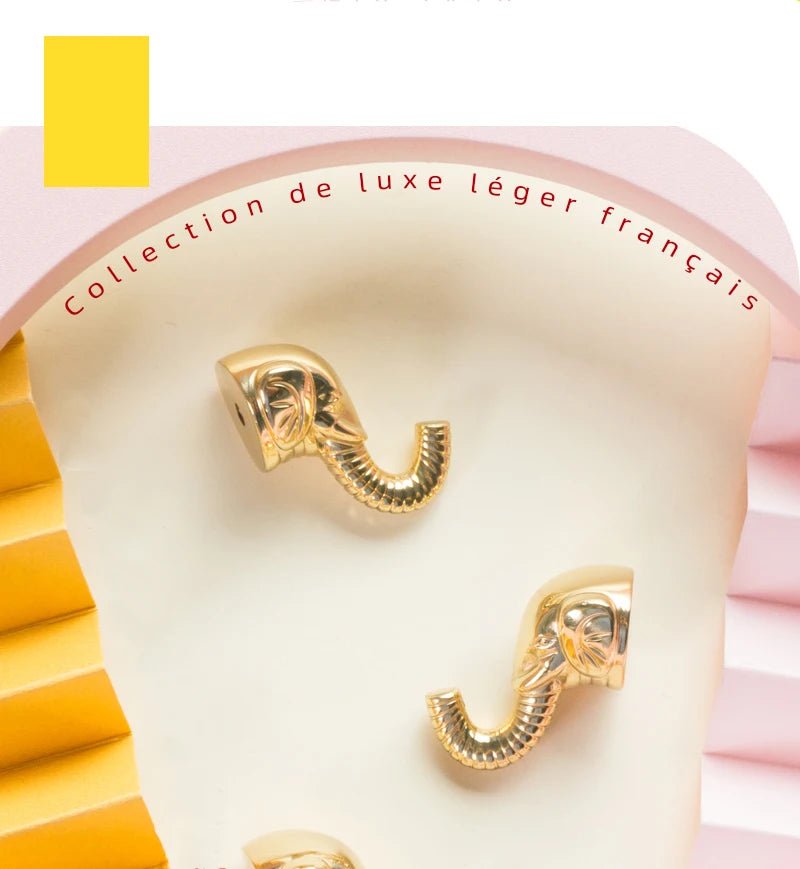 Elephant Nose Brass Knob – Whimsical Cabinet Pull