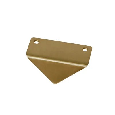 Geometric Hidden Pull – Brass Triangle Handle  