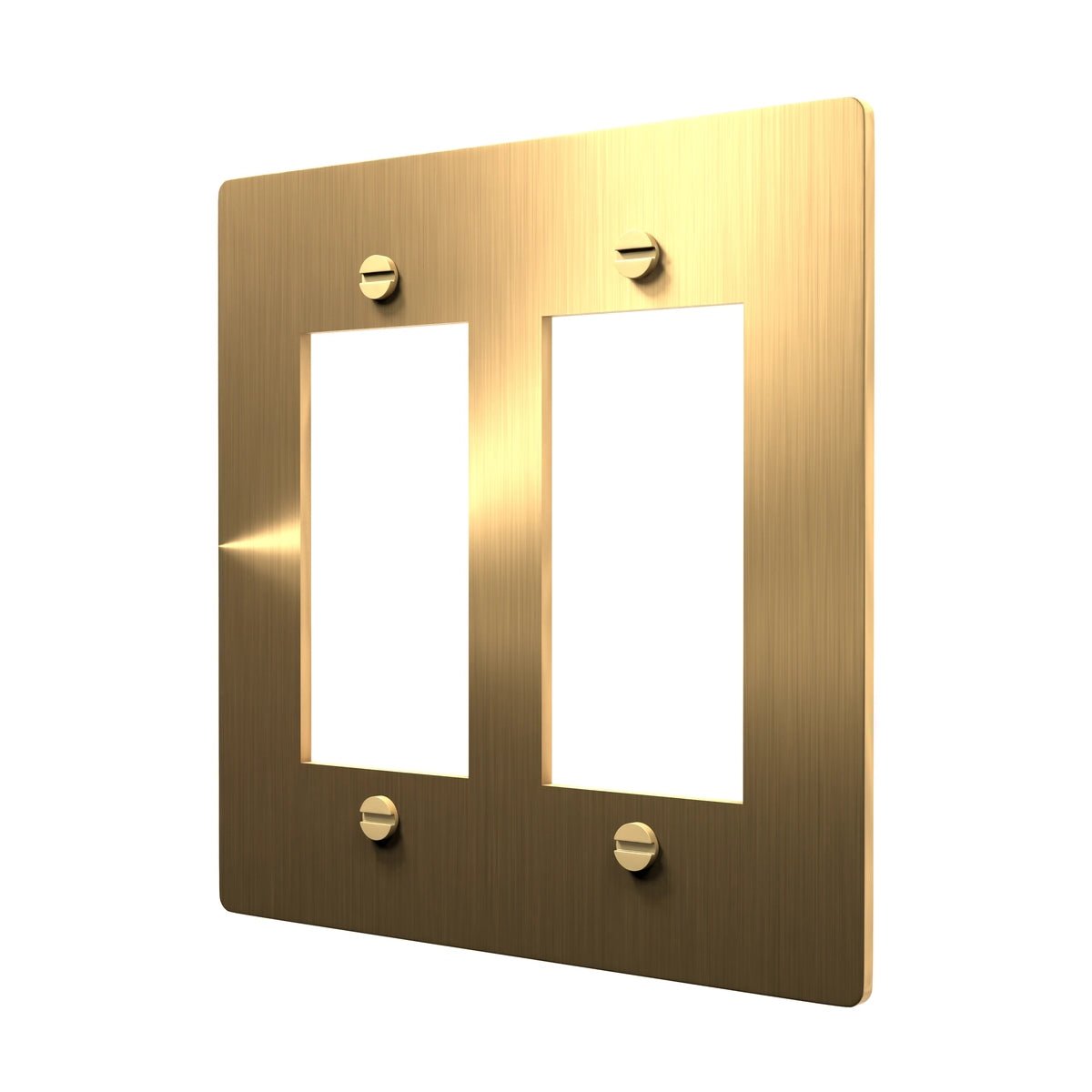 Brass GFCI Plate - Decora Switch Faceplate