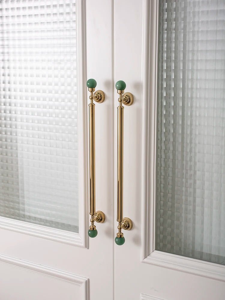 Luxury Pink Crystal Brass Cabinet Handles – Glam Drawer Pulls