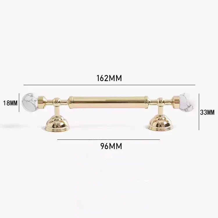 Pink Crystal Brass Handles – Elegant Glam Pulls for Cabinets and Furniture