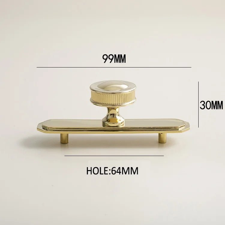 Durable Solid Brass Glossy Gold Knobs and Pulls
