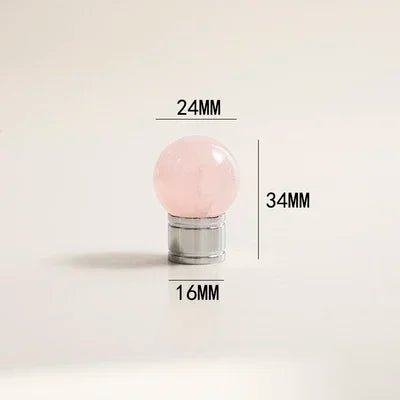 Luxury Rose Quartz Cabinet Knob – Stone Hardware  