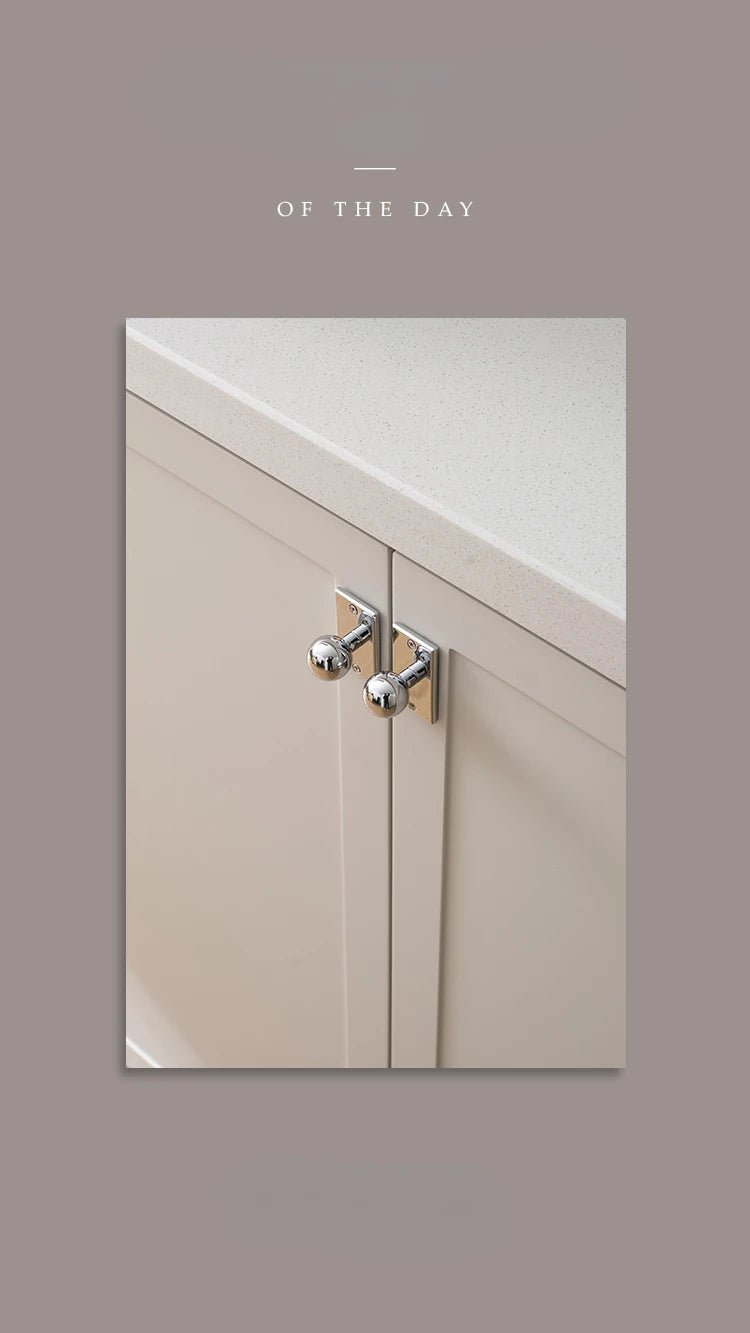 Gold Ball Cabinet Knobs – 5" Brass Pulls