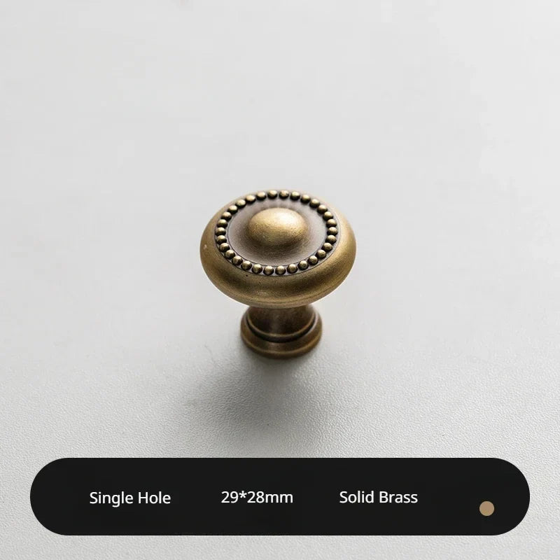 6.3" Gold Brass Pull – Solid Metal Drawer Handle