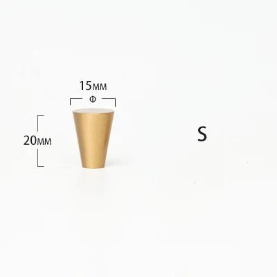 T-Bar Brass Knob – Polished Gold Drawer Pull  