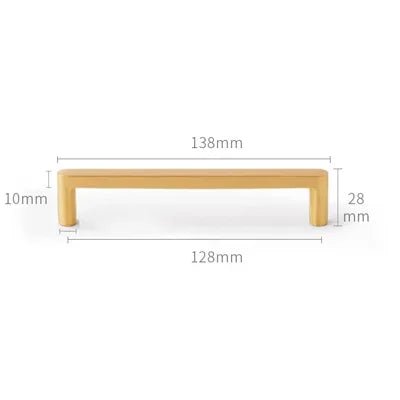 Premium Gold Brass Cabinet Handles – European Style Pull Design