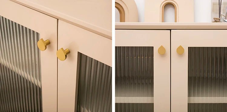 Sleek Gold Brass Cabinet Knobs – American Style Pulls for Cabinets