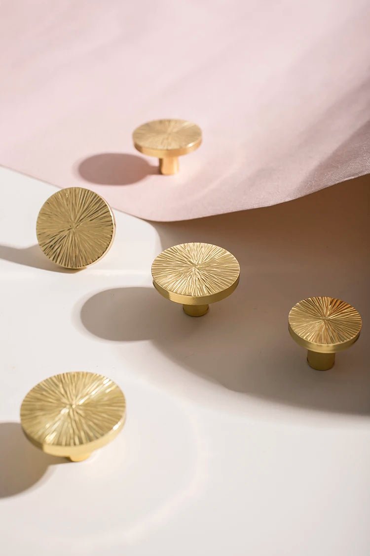 Gold Brass Knobs for Cabinets – European Style Pulls