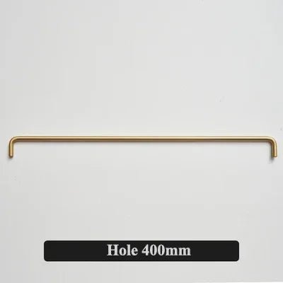 Stylish gold brass cabinet pull for contemporary interiors