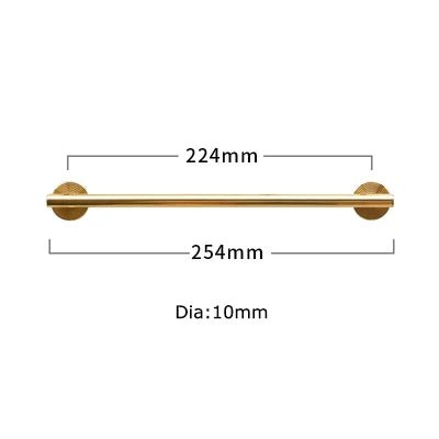 20" Gold Drawer Pull – Solid Brass T-Bar Handle  