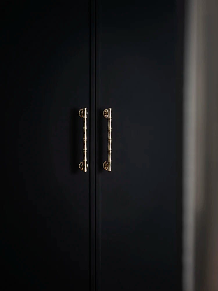 Gold Brass T-Bar Knobs – 5" Cabinet Pulls