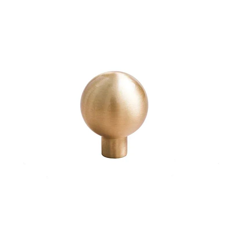 Solid Brass Gold Round Knobs and Dresser Pulls
