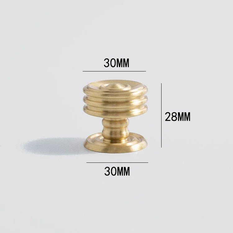 Durable Gold Solid Brass Knobs – Modern Furniture Handles for Cabinets