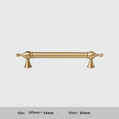 Durable Gold Brass T-Bar Cabinet Handle for Furniture