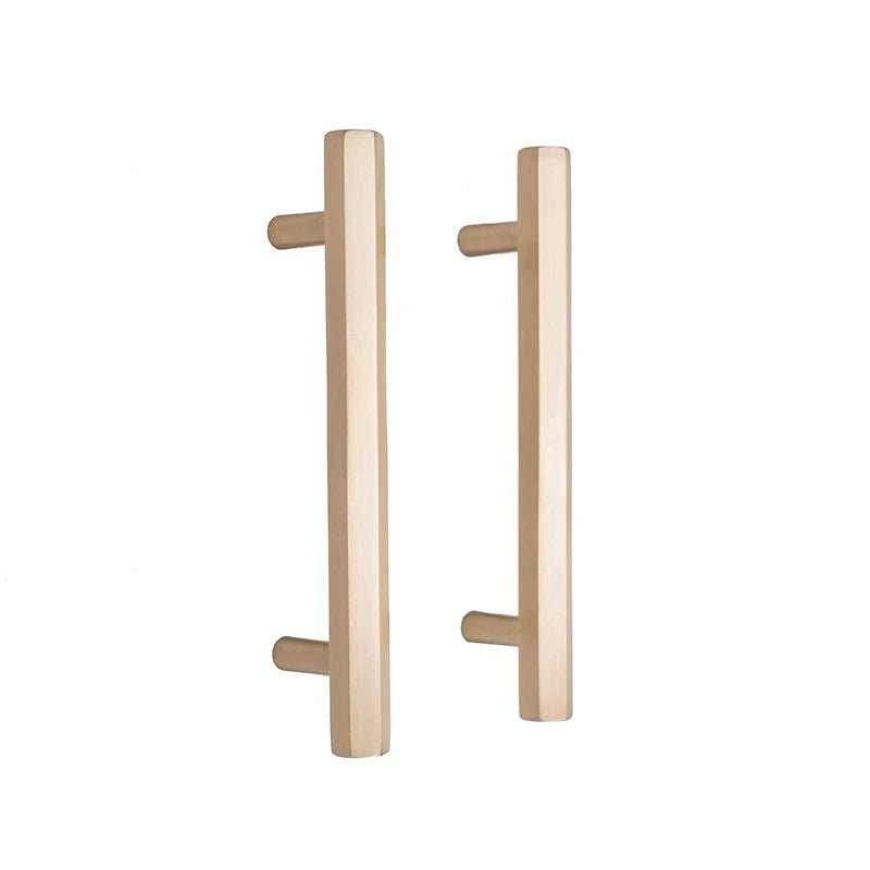Hexagon Brass Handles – Gold T-Bar Cabinet Pulls
