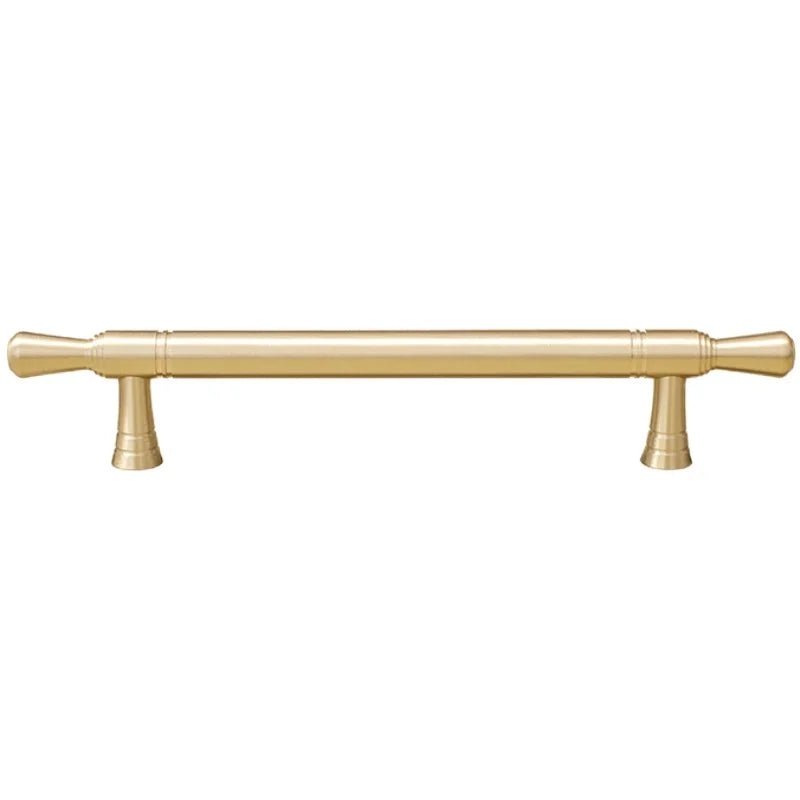 Golden Brass Cabinet Handle – Long Bar Pull for Kitchen and Furniture