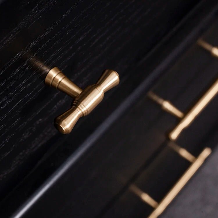 High-Quality Golden Brass Cabinet Handle – Long Bar Pull for Kitchens
