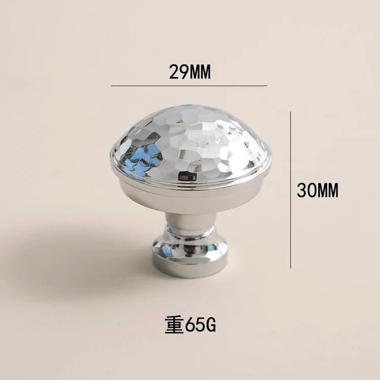 High-Quality Hammered Brass Knobs – Golden Textured Pulls for Cabinets