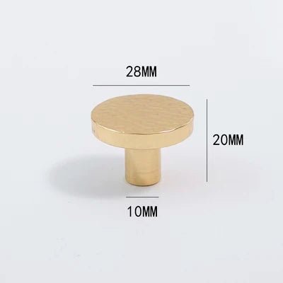 Hand-Forged Brass Drawer Knob – Rustic Look  