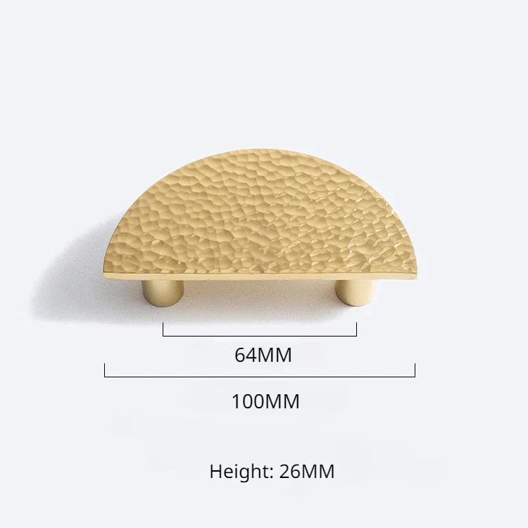 Luxury Hand-Hammered Brass Knob – Cabinet Accent  