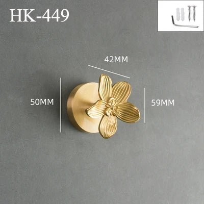 Elegant Nordic Brass Wall Hooks for Organizing – Dragonfly, Bird, Antler Designs