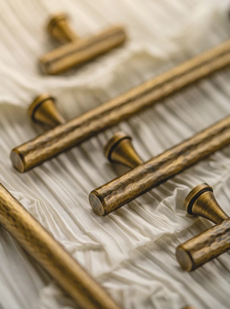 Handmade T-Bar Pull - Bronze Brass Furniture Handle