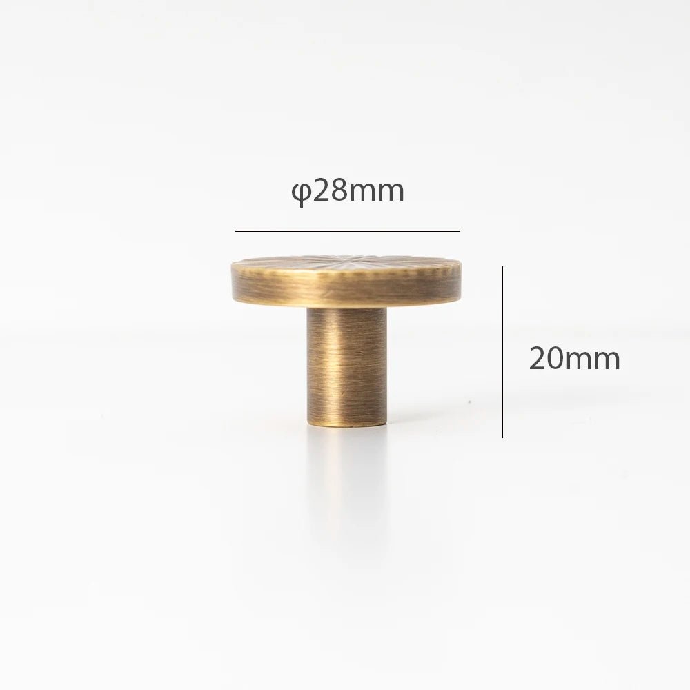 High-Quality Handmade Half Moon Brass Knobs for Furniture