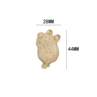 Kids Animal Shape Brass Knobs – Stylish Cabinet Pulls for Drawers