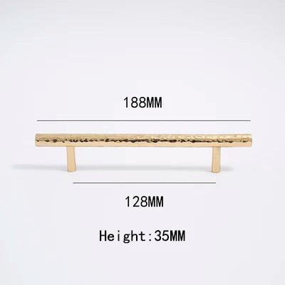 Contemporary Solid Brass T-Bar Drawer Handle – Handmade