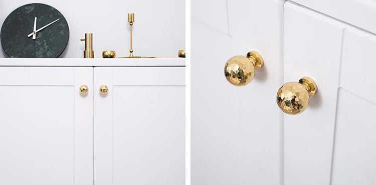 Sleek Solid Brass T-Bar Cabinet Handle for Modern Furniture
