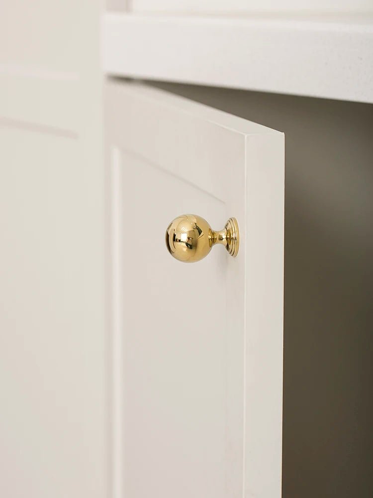 Premium solid brass cabinet knob for contemporary decor