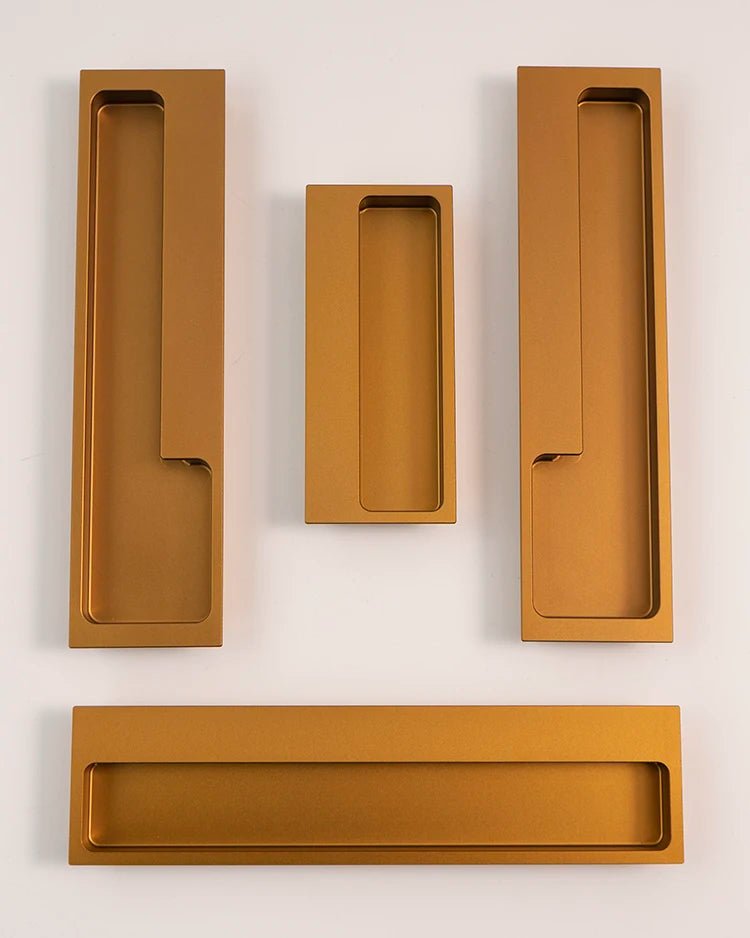 Modern Concealed Cabinet Pull – Matte Black Finish  