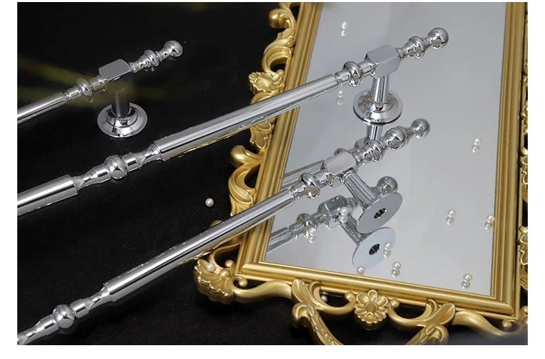 Stylish French Brass Pull Handles for Appliances – 21" Gold/Silver Bars