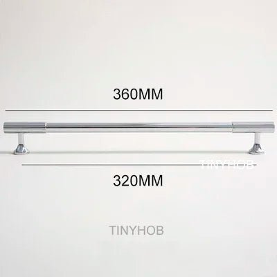 Chrome T-Bar Cabinet Pulls – 8.8" Solid Brass Handles for Stylish Cabinets