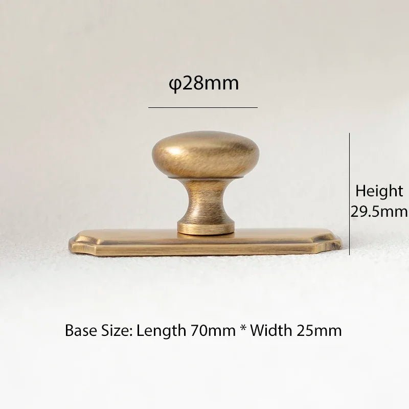 Premium Antique Bronze Brass Cabinet Pulls with Gold Drawer Handle
