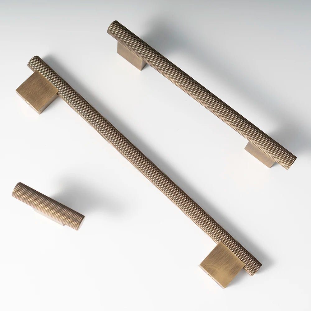Textured Antique Bronze Knobs & Pulls for Cabinets
