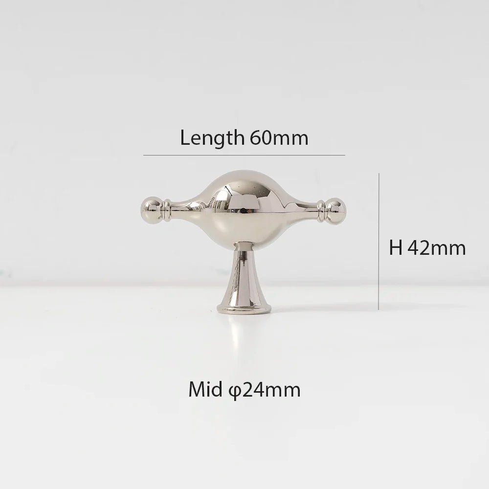 Contemporary Modern Bright Nickel Cabinet Handle – Zinc Alloy Pull