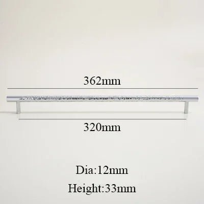 Durable Chrome Brass Handles – 8.8" T-Bar Pulls for Cabinets