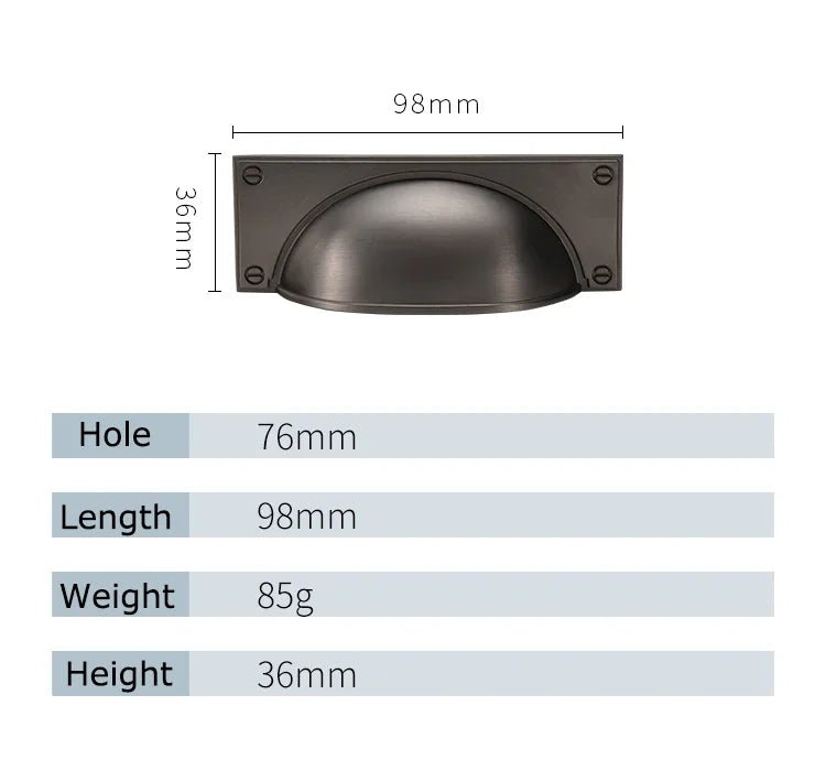 Stylish European Shell Drawer Pulls – Zinc Alloy Cabinet Handles