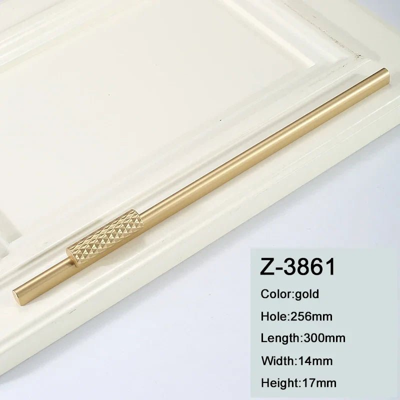 Luxury 40" Black/Gold Aluminum Cabinet Pulls for Elegant Interiors