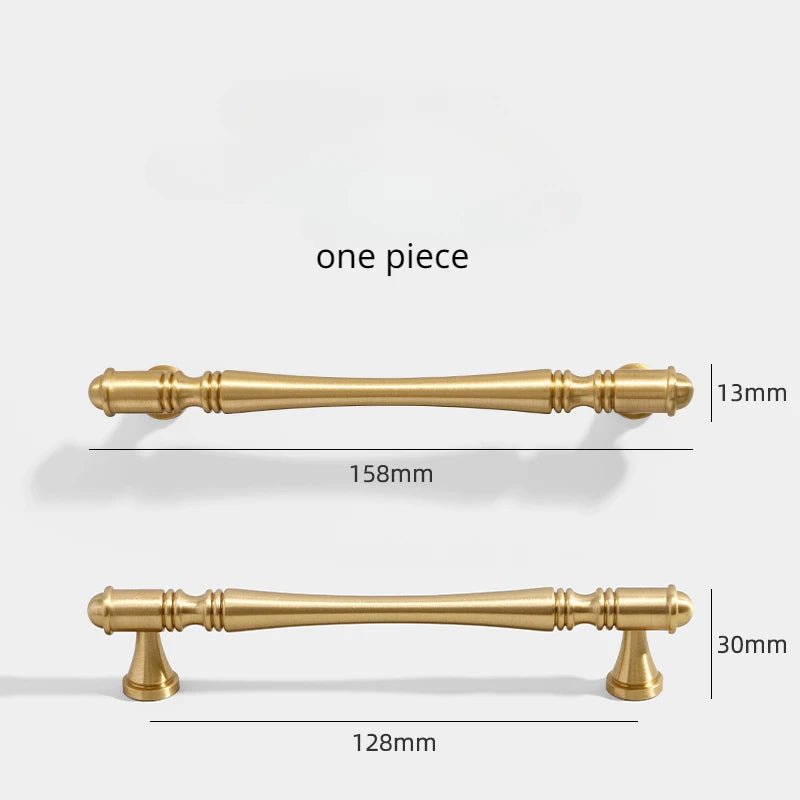 Stylish Gold Cabinet Knobs – Solid Brass Pull Handles – 3.78"-6.3"