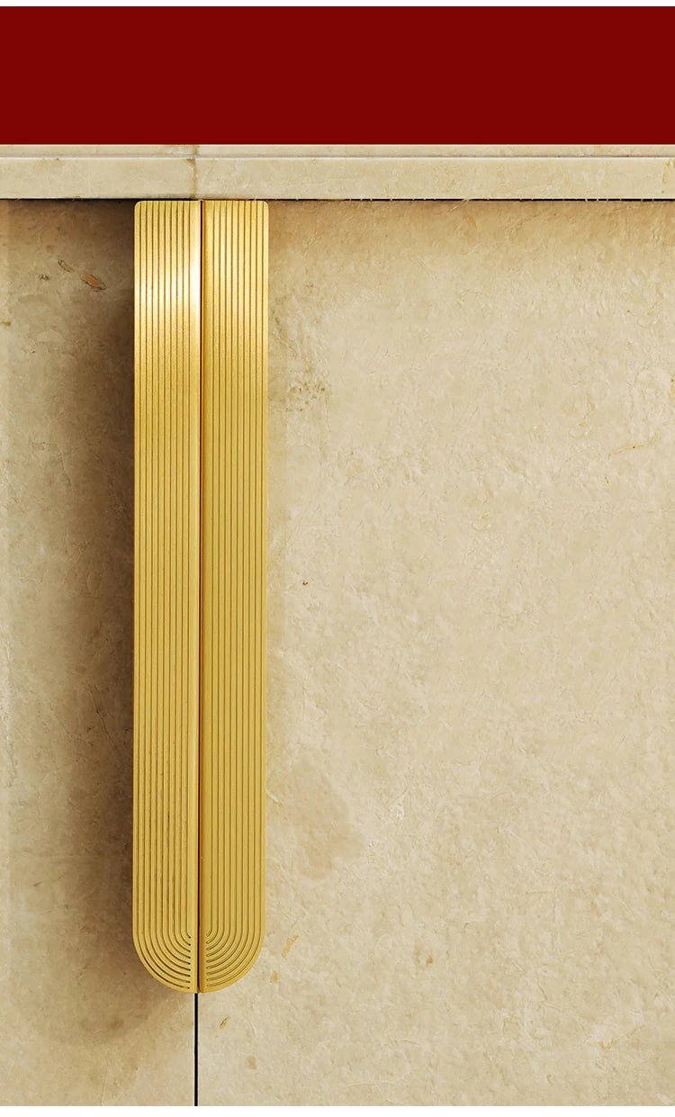 Luxury Gold Brass Arc Invisible Cabinet Handles – 11.8" Pulls