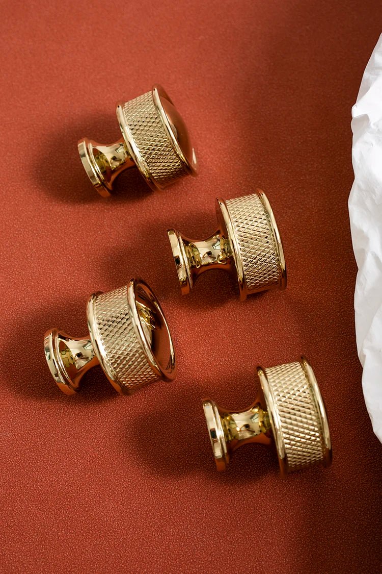 Stylish Gold Brass Cabinet Knobs – Shiny Pulls for Drawers